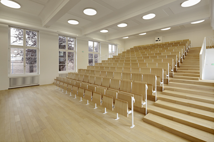 Hörsaal Kristallographie Universität Freiburg, innenarchitektur
