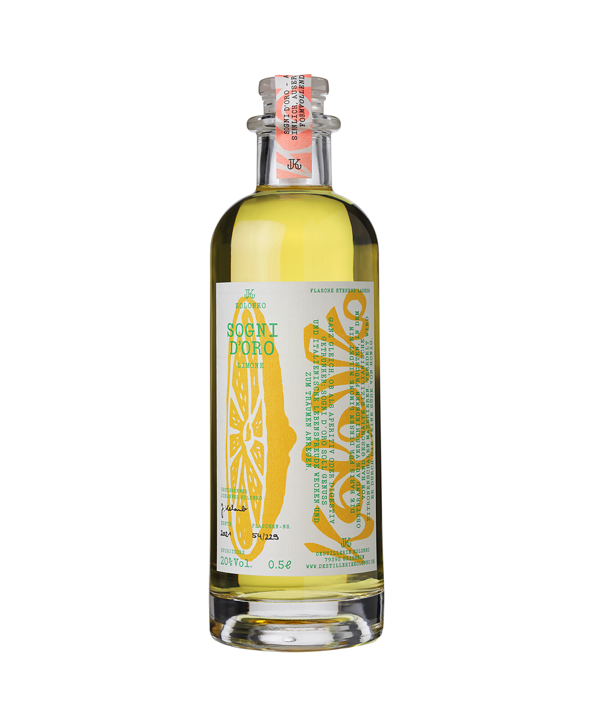 Produkt-Aufnahme, Spirits, Limoncello, Studioaufnahme