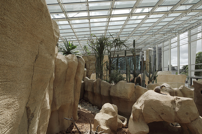 Wüstenhaus mit Glasdach bild