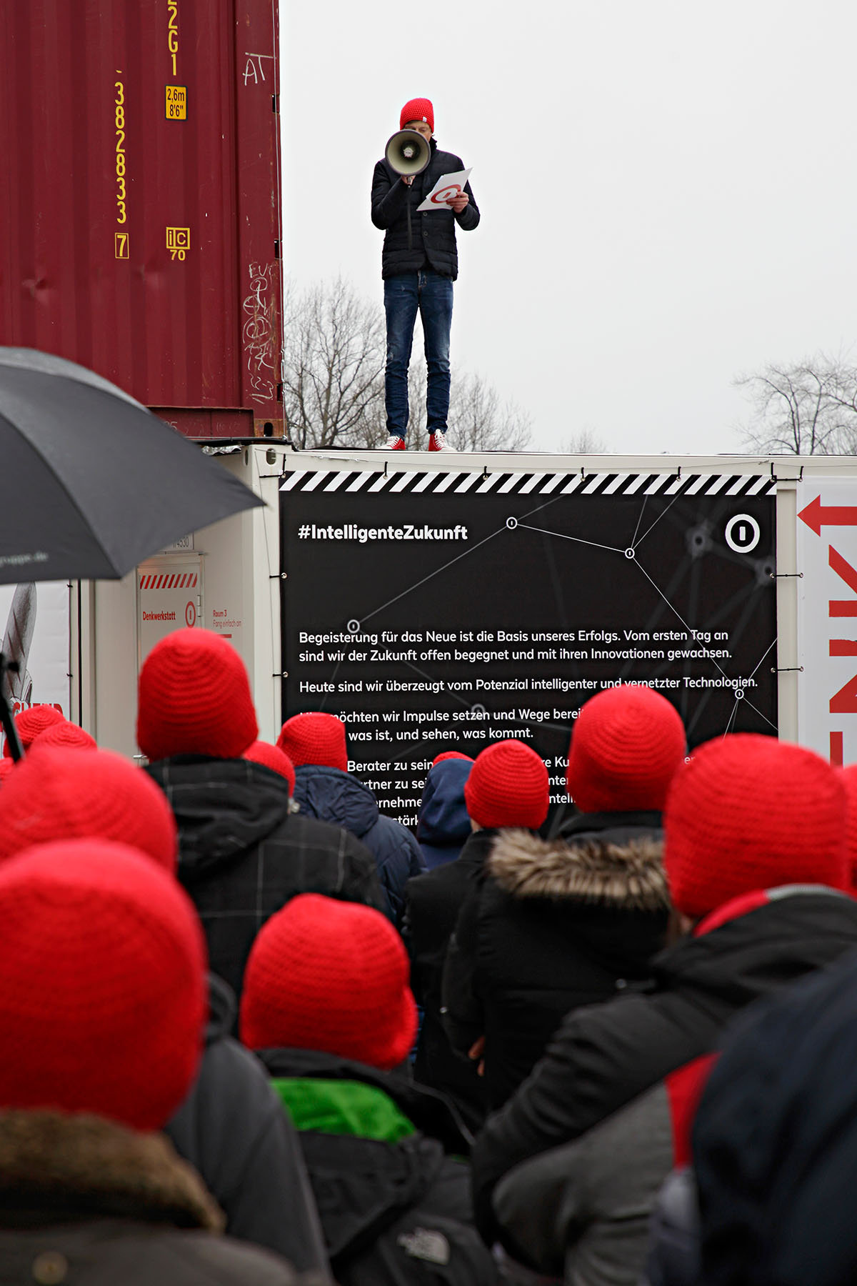 reportage menschenmenge